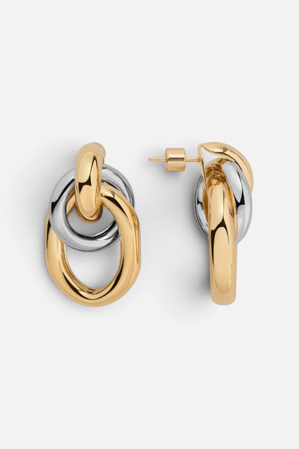 Martha Calvo Ami Two Tone Earrings