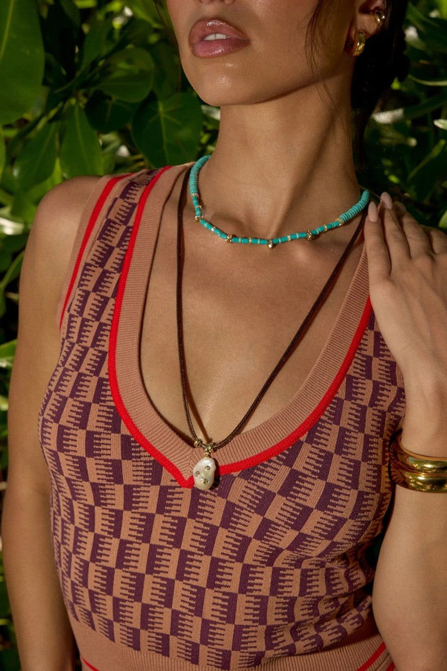 Martha Calvo Celeste Necklace – back view