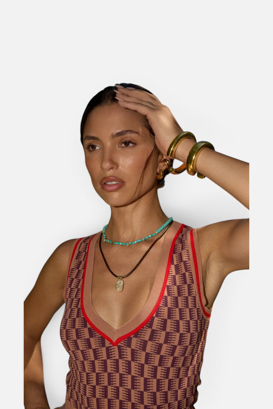 Martha Calvo Celeste Necklace – side view