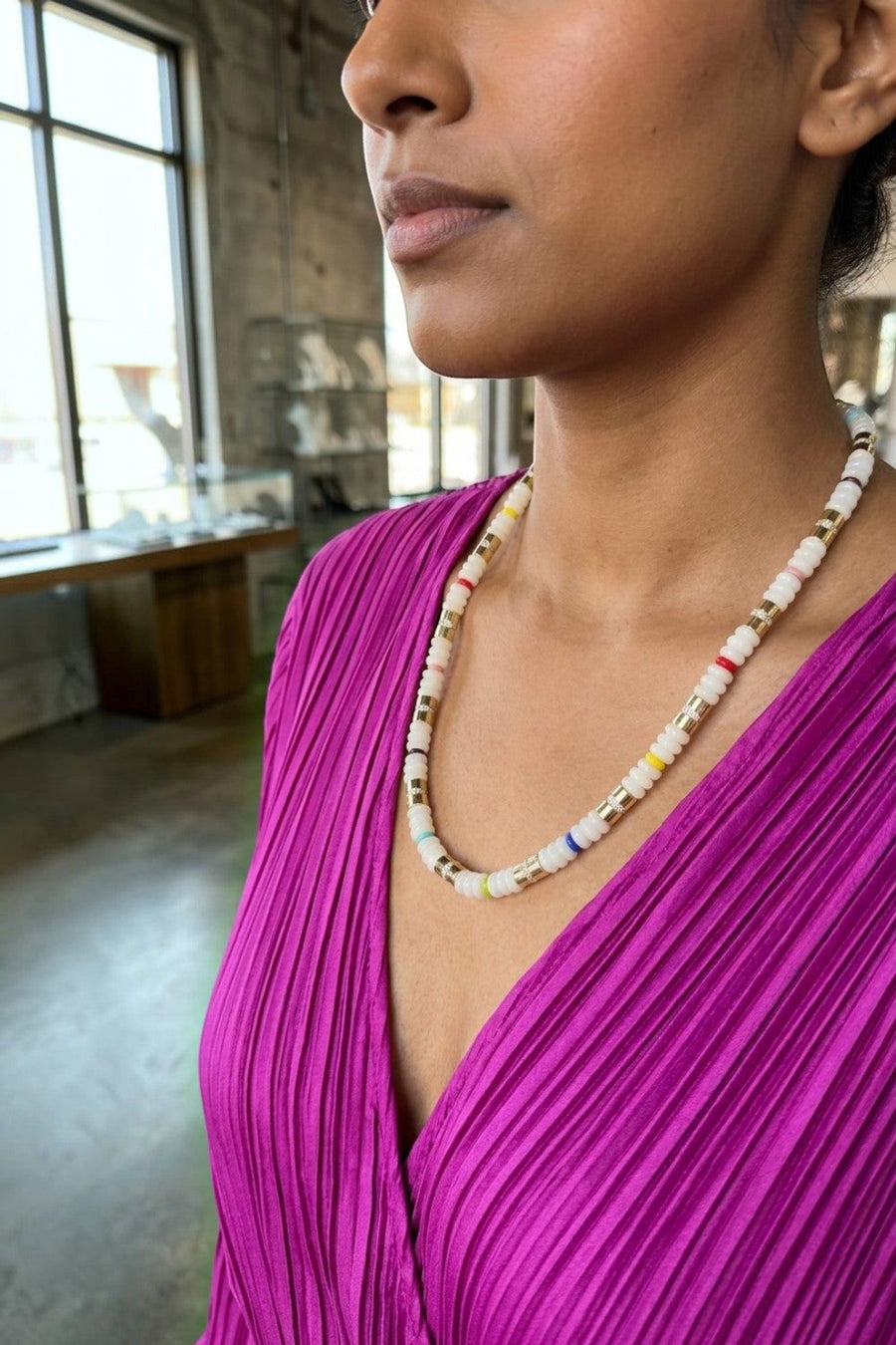 Martha Calvo Clarity Necklace – back view