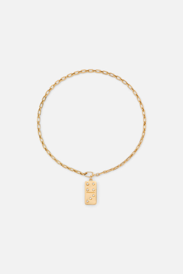 Martha Calvo Domino Necklace in Gold