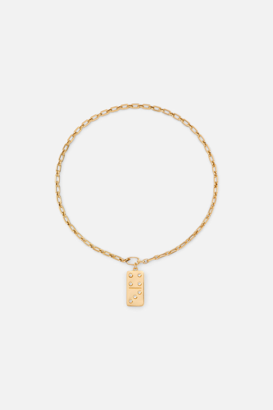 Martha Calvo Domino Necklace in Gold – front view