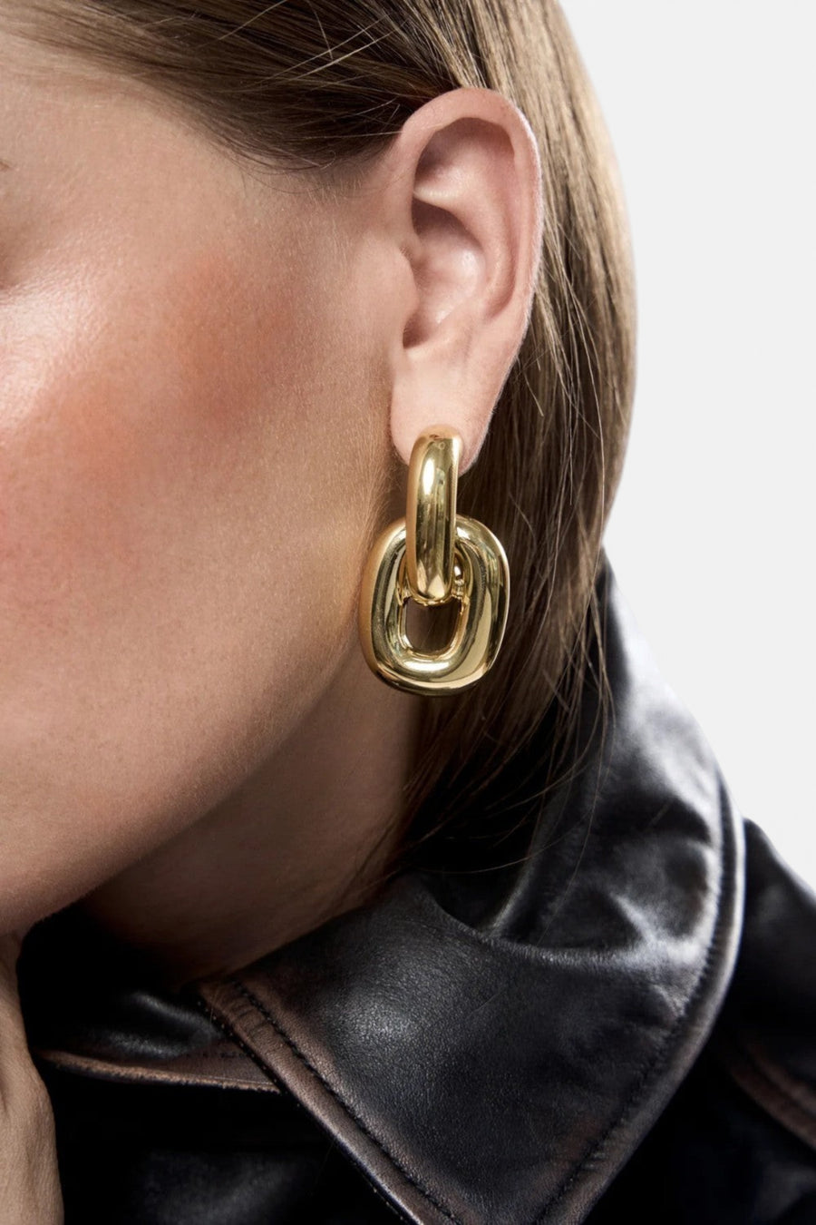 Martha Calvo Kylie Gold Earrings – back view