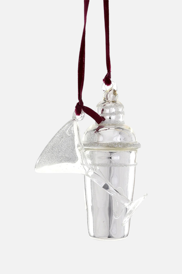 Martini And Shaker Ornament