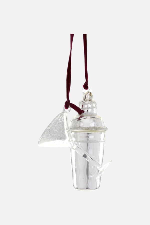 Martini And Shaker Ornament