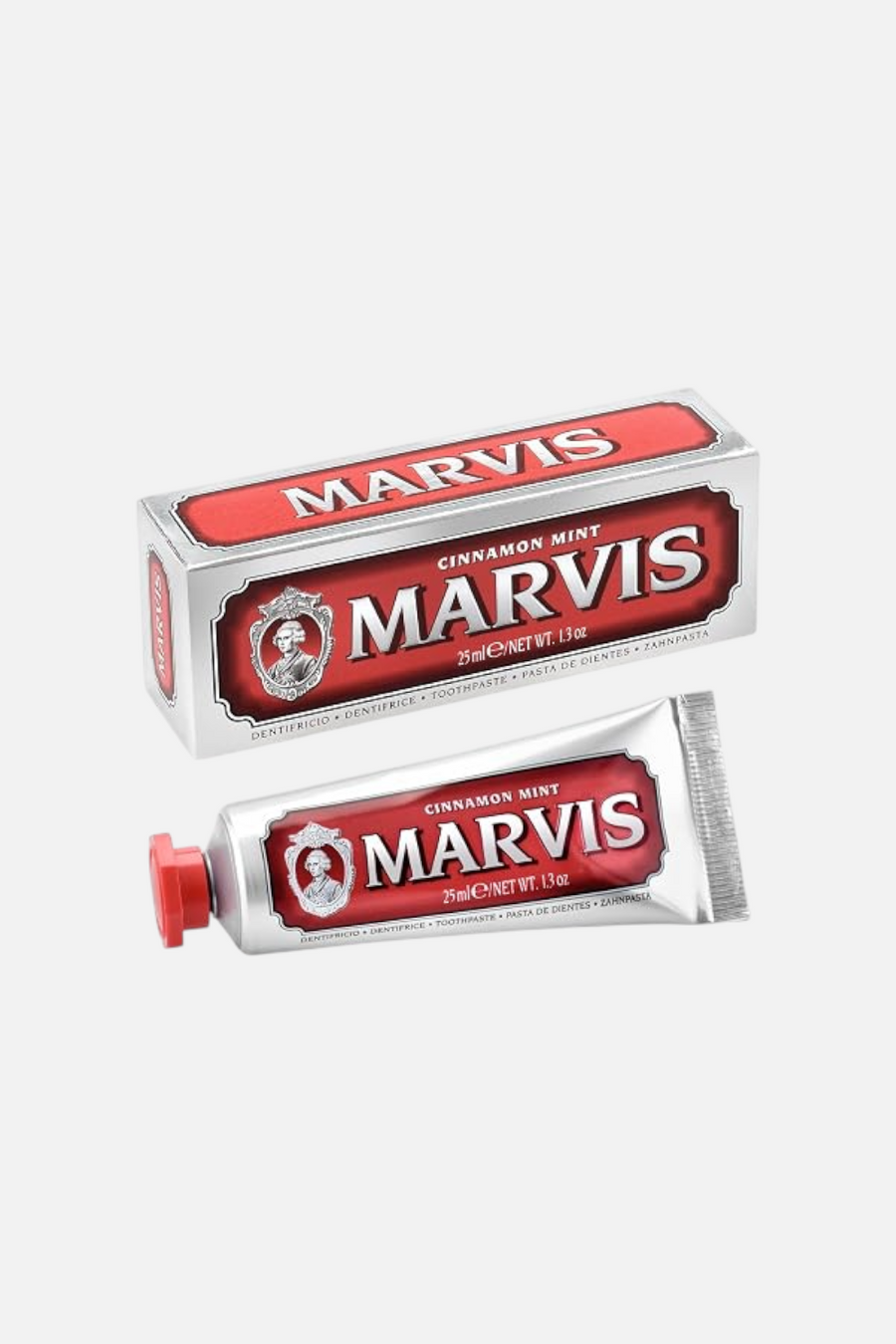 Marvis Cinnamon Mint Travel – back view