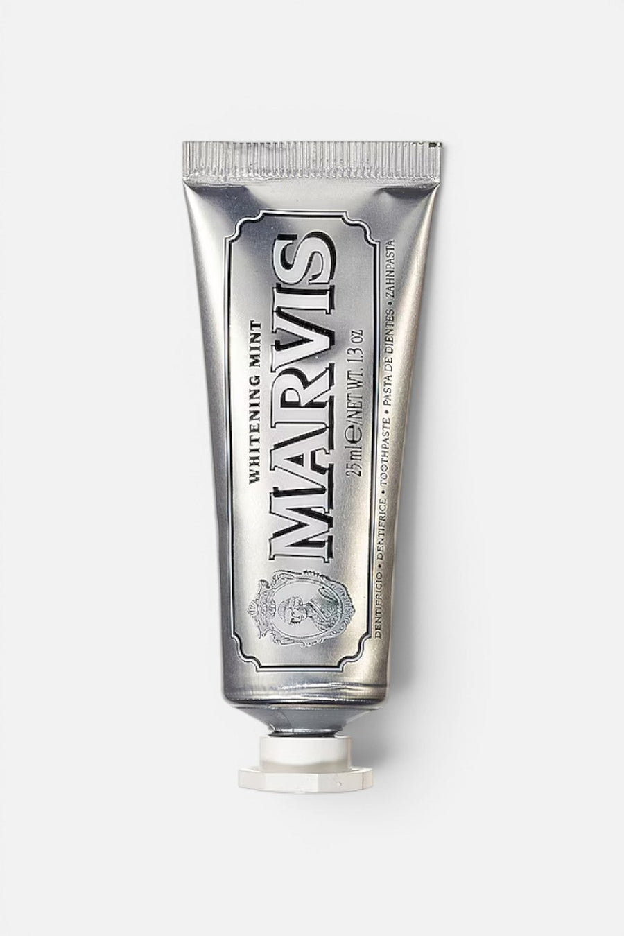 Marvis Travel Size Toothpaste in Whitening Mint – back view