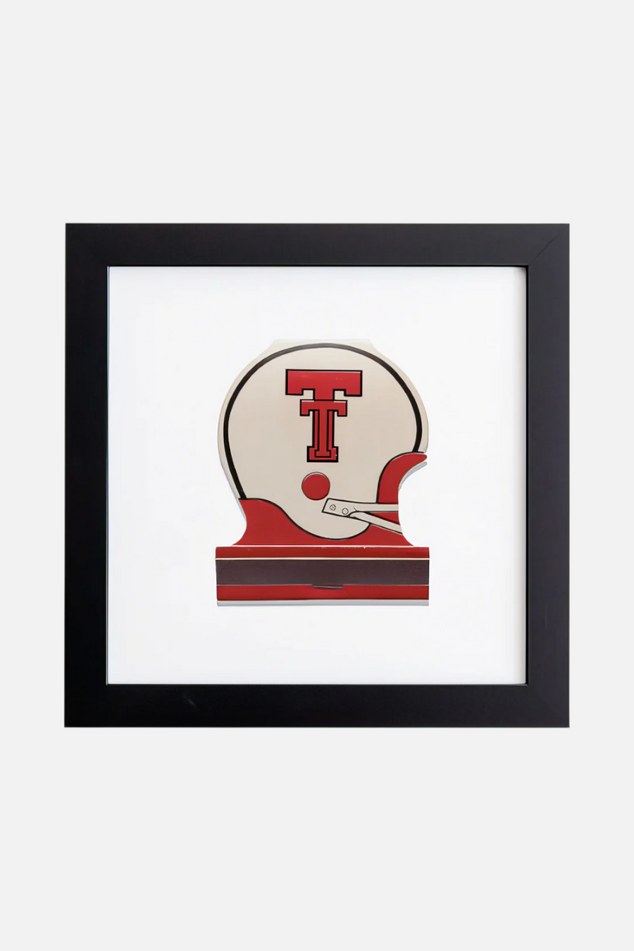 Match South Texas Tech Helmet Framed Print – front view
