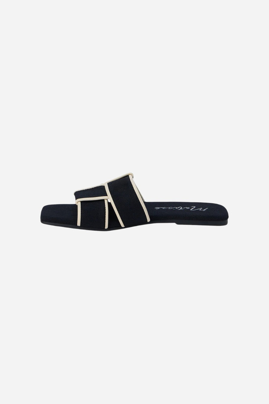 Matisse Biscayne Slide Sandal in Black – back view