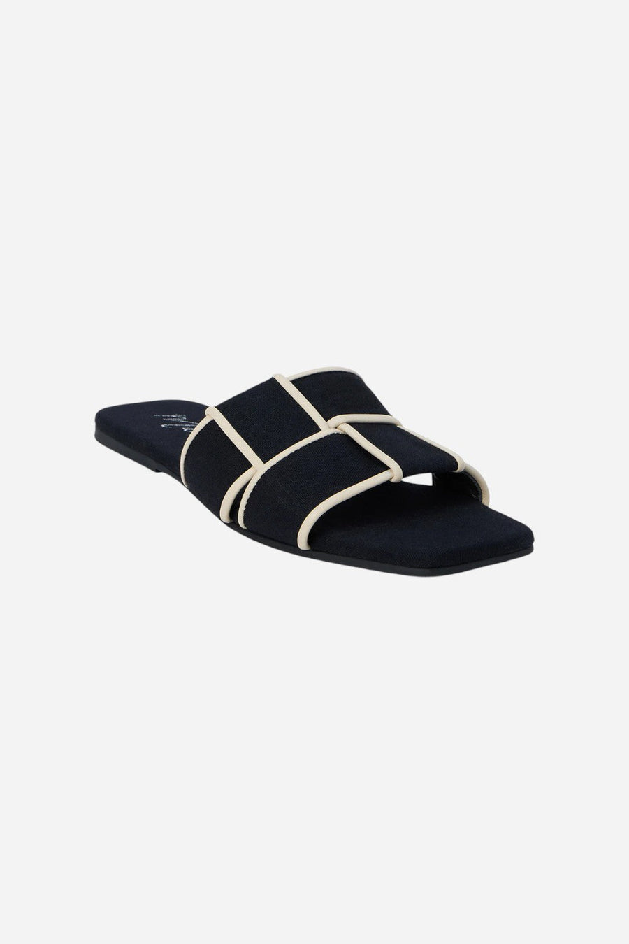 Matisse Biscayne Slide Sandal in Black – side view