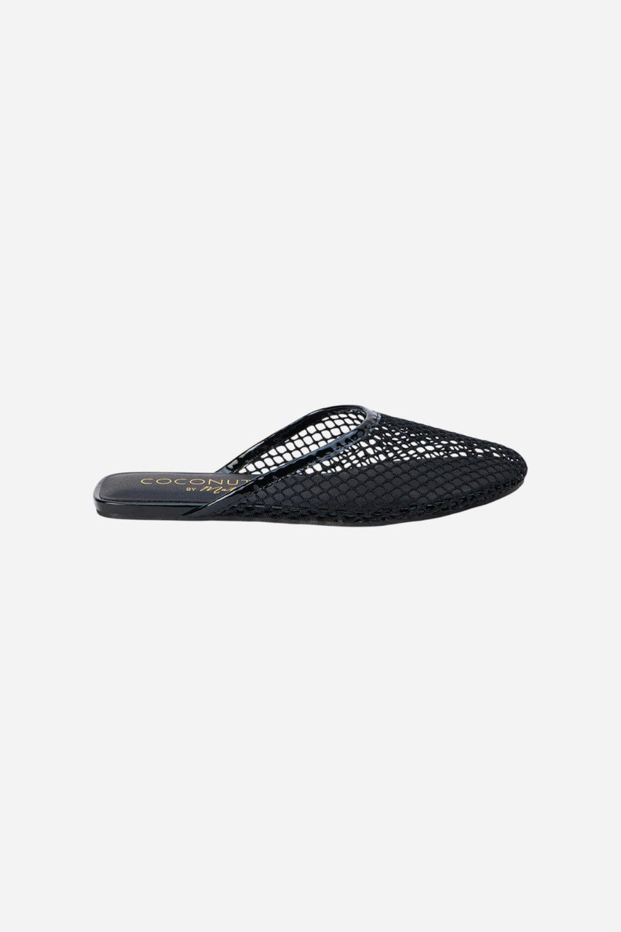 Matisse Brooklyn Flat Mule in Black – front view