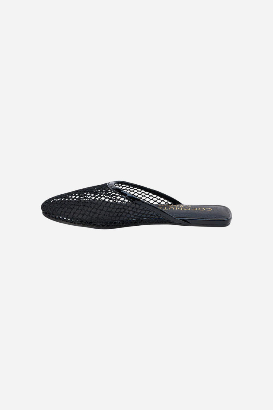 Matisse Brooklyn Flat Mule in Black – side view