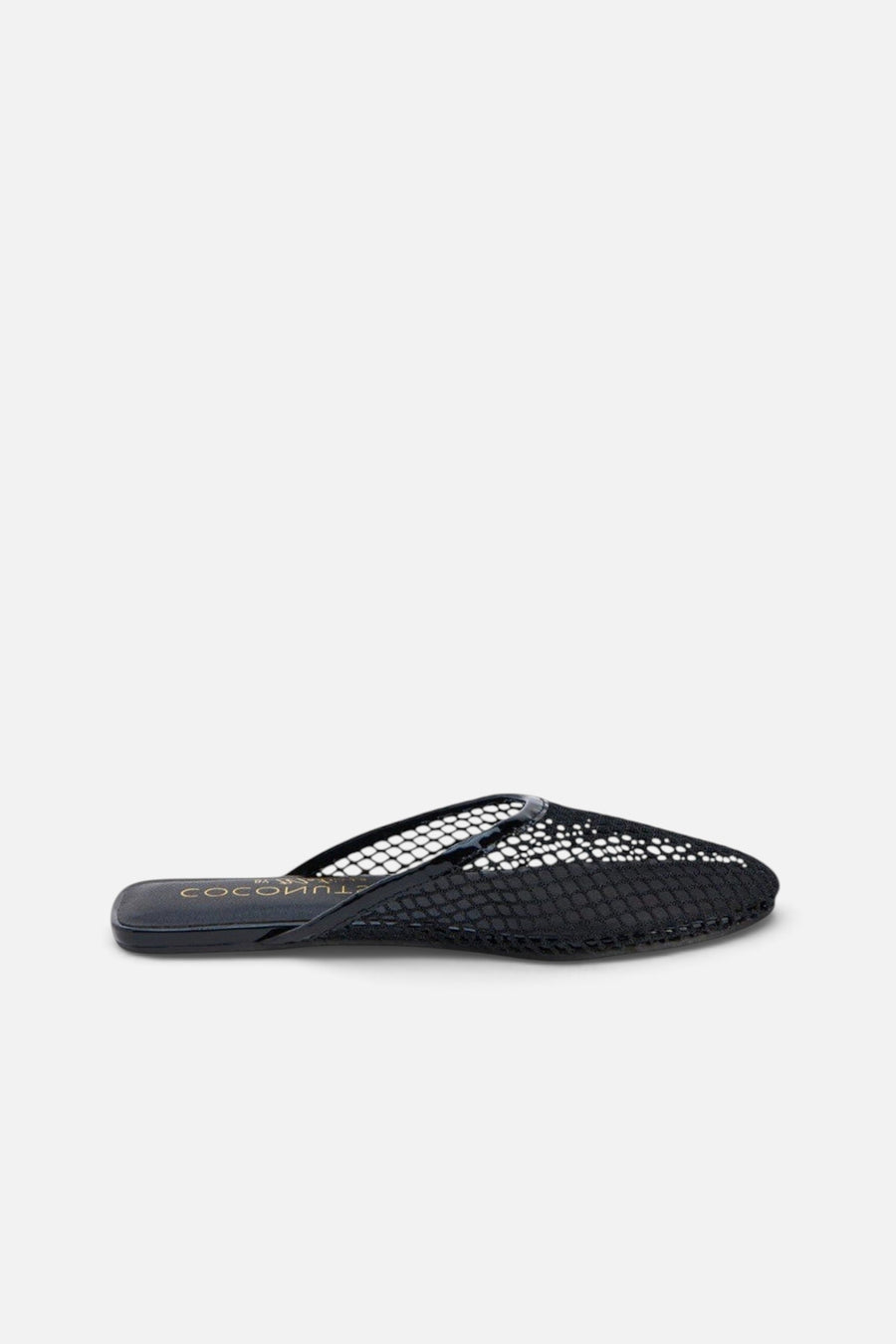 Matisse Brooklyn Flat Mule in Black – side view