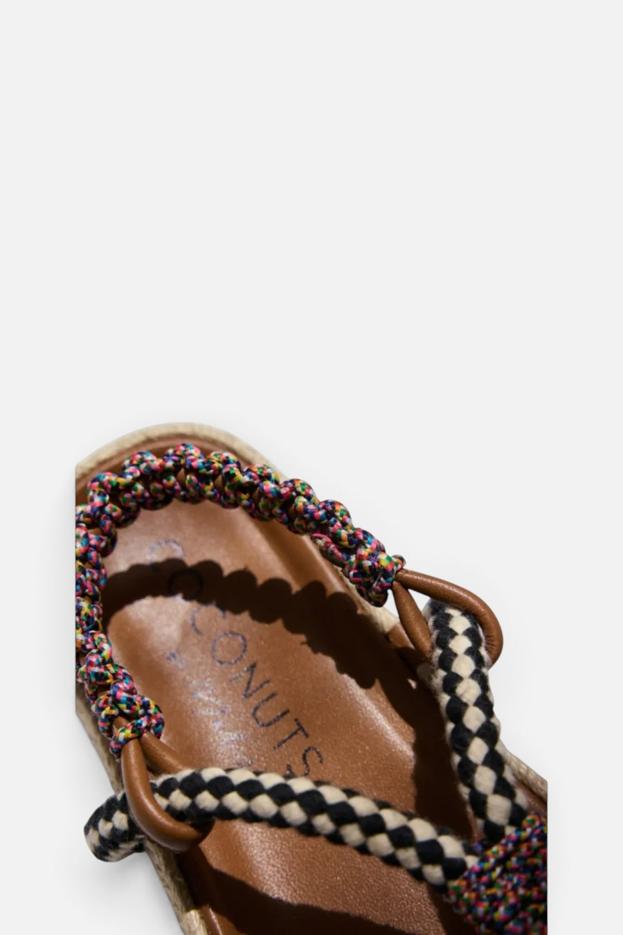 Matisse Celia Thong Sandal in Black – detail