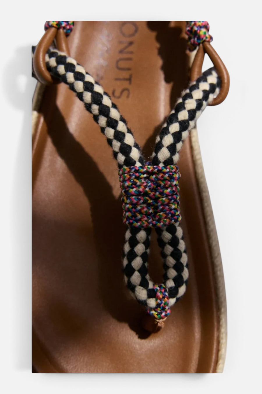 Matisse Celia Thong Sandal in Black – side view