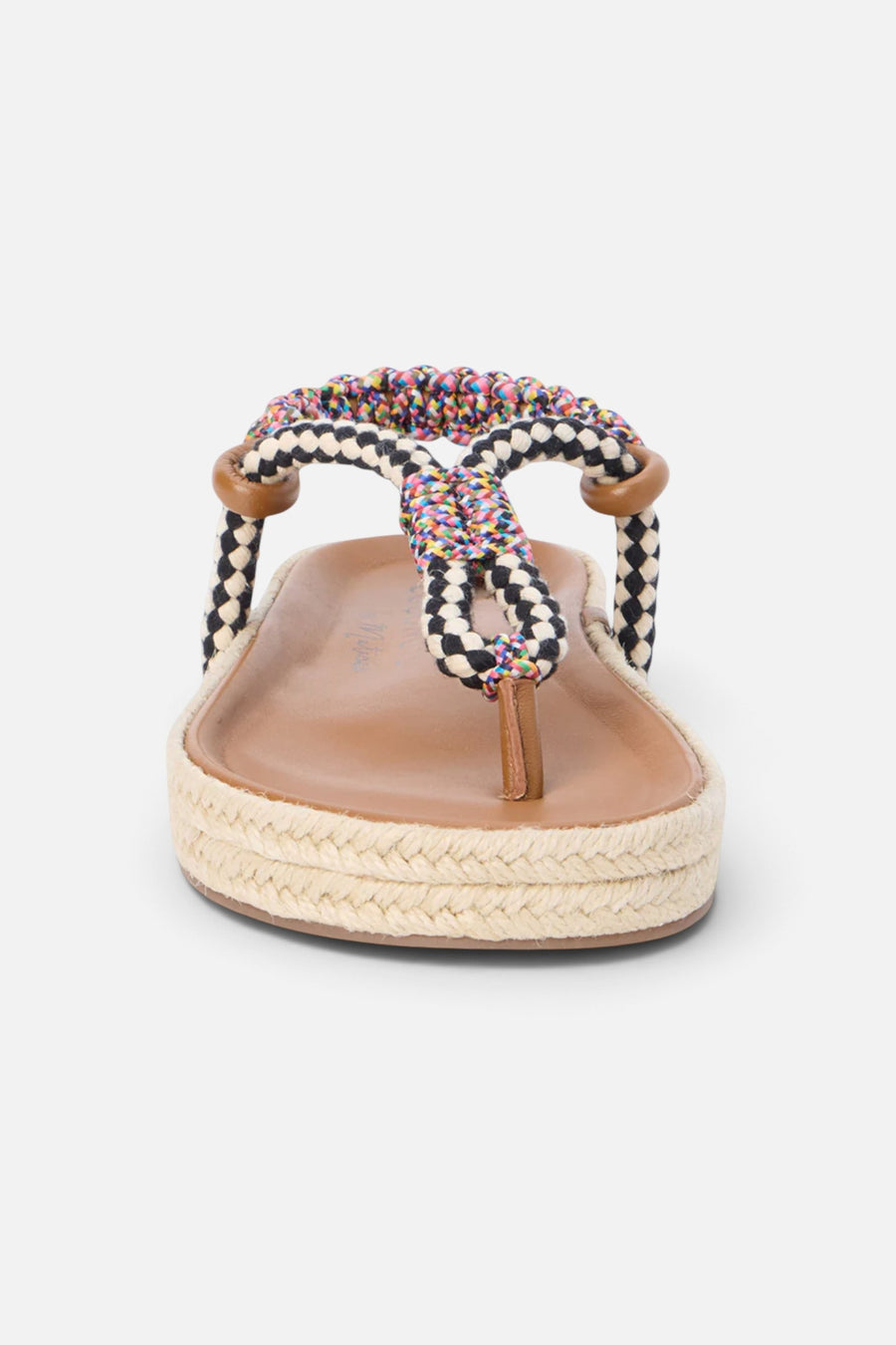 Matisse Celia Thong Sandal in Black – front view