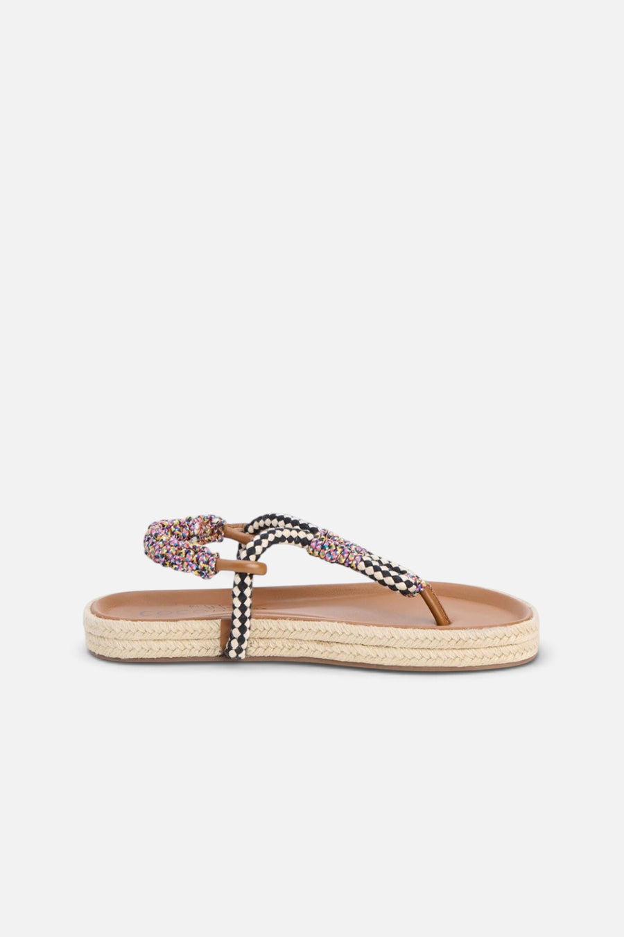 Matisse Celia Thong Sandal in Black – side view