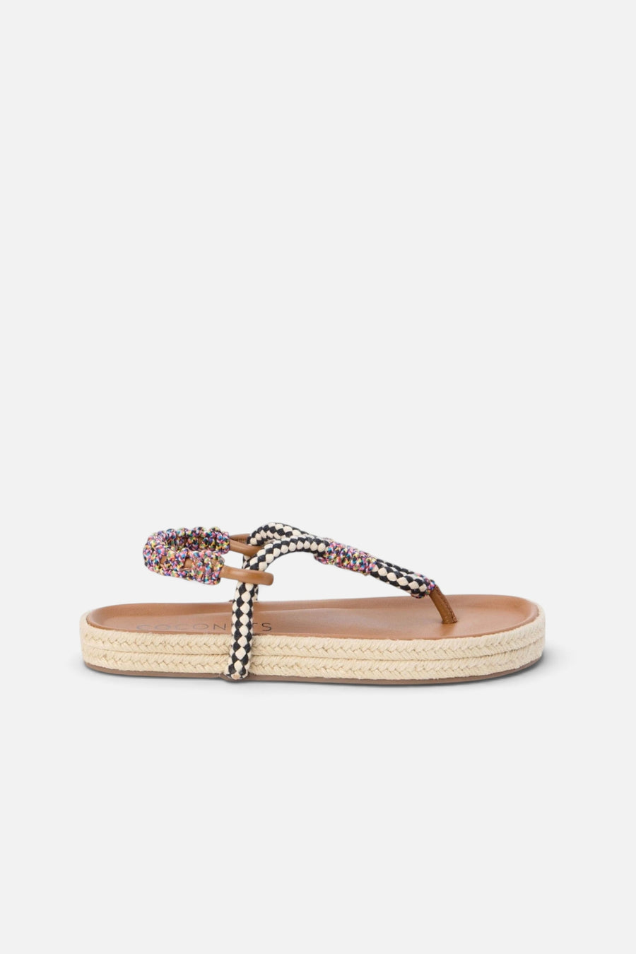 Matisse Celia Thong Sandal in Black – side view