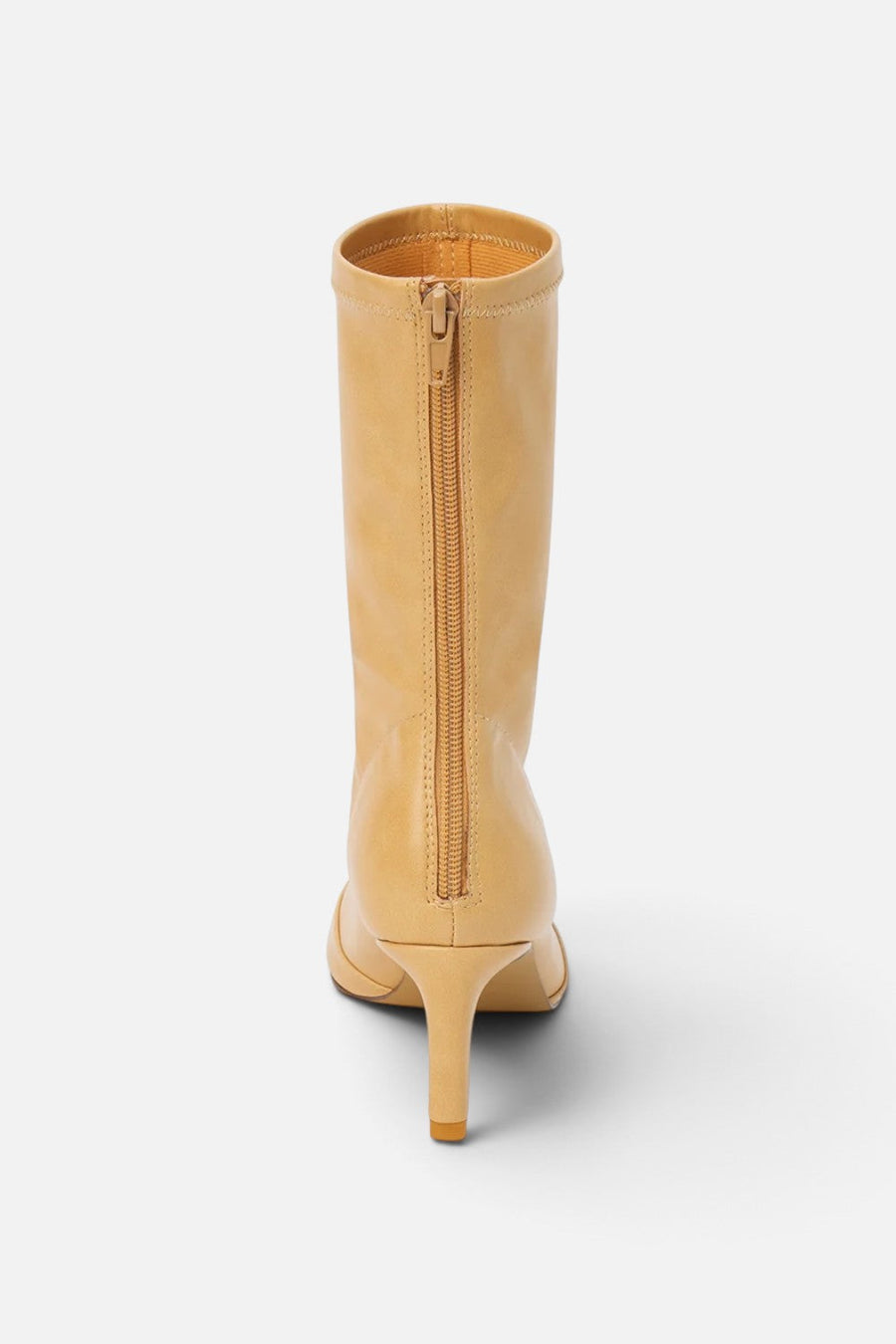 Matisse Clara Heeled Boot in Honey – flat lay
