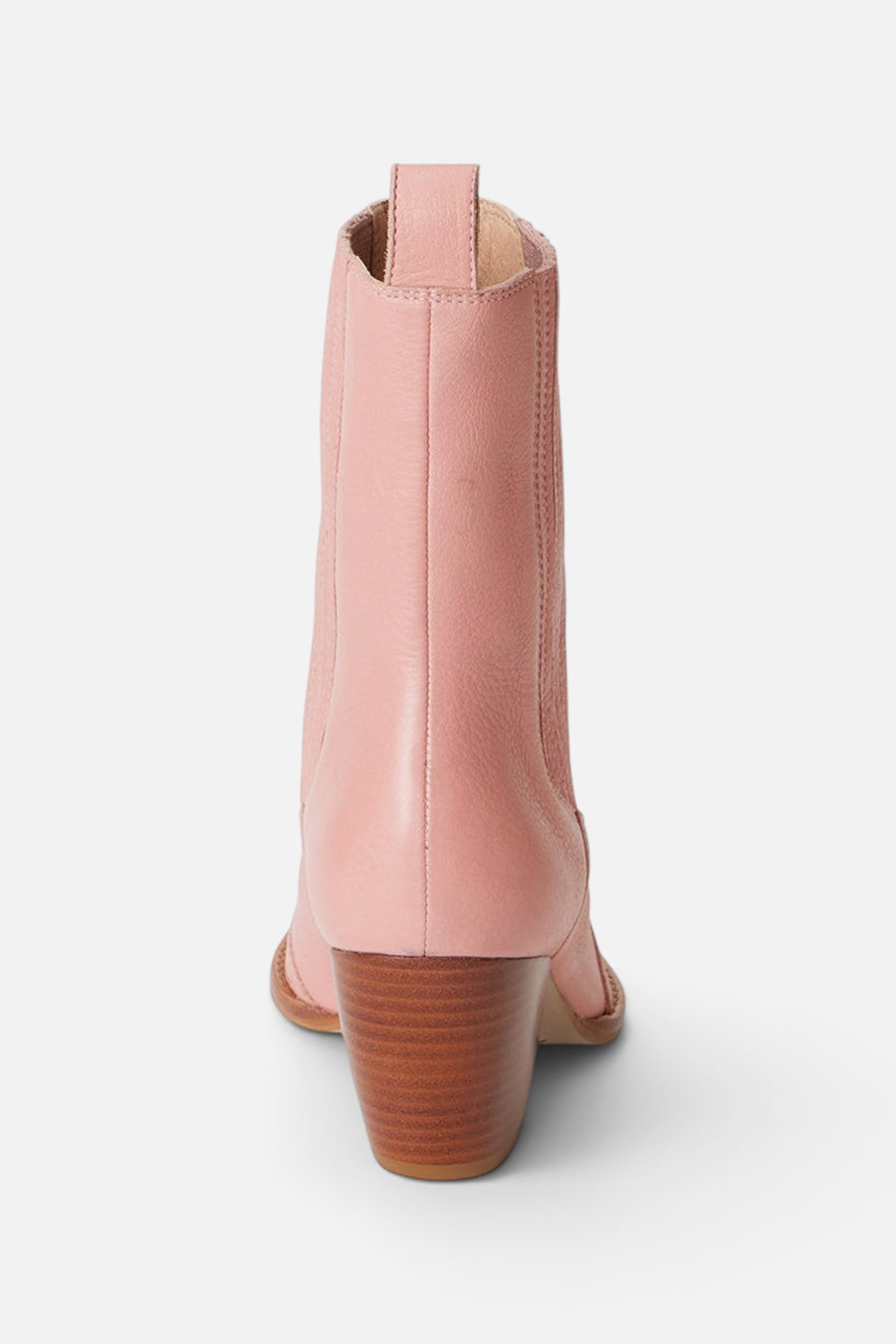 Matisse Collins Ankle Booties in Flamingo Pink – flat lay
