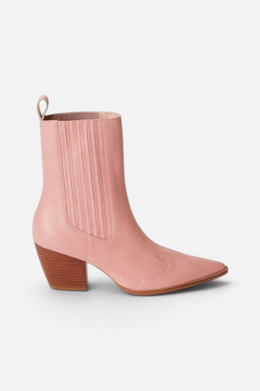 Matisse Collins Ankle Booties in Flamingo Pink – front view