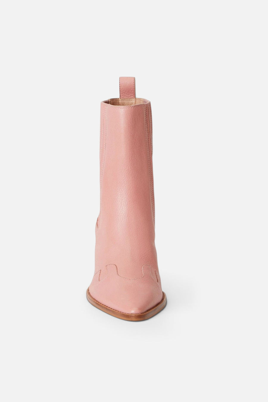 Matisse Collins Ankle Booties in Flamingo Pink – side view