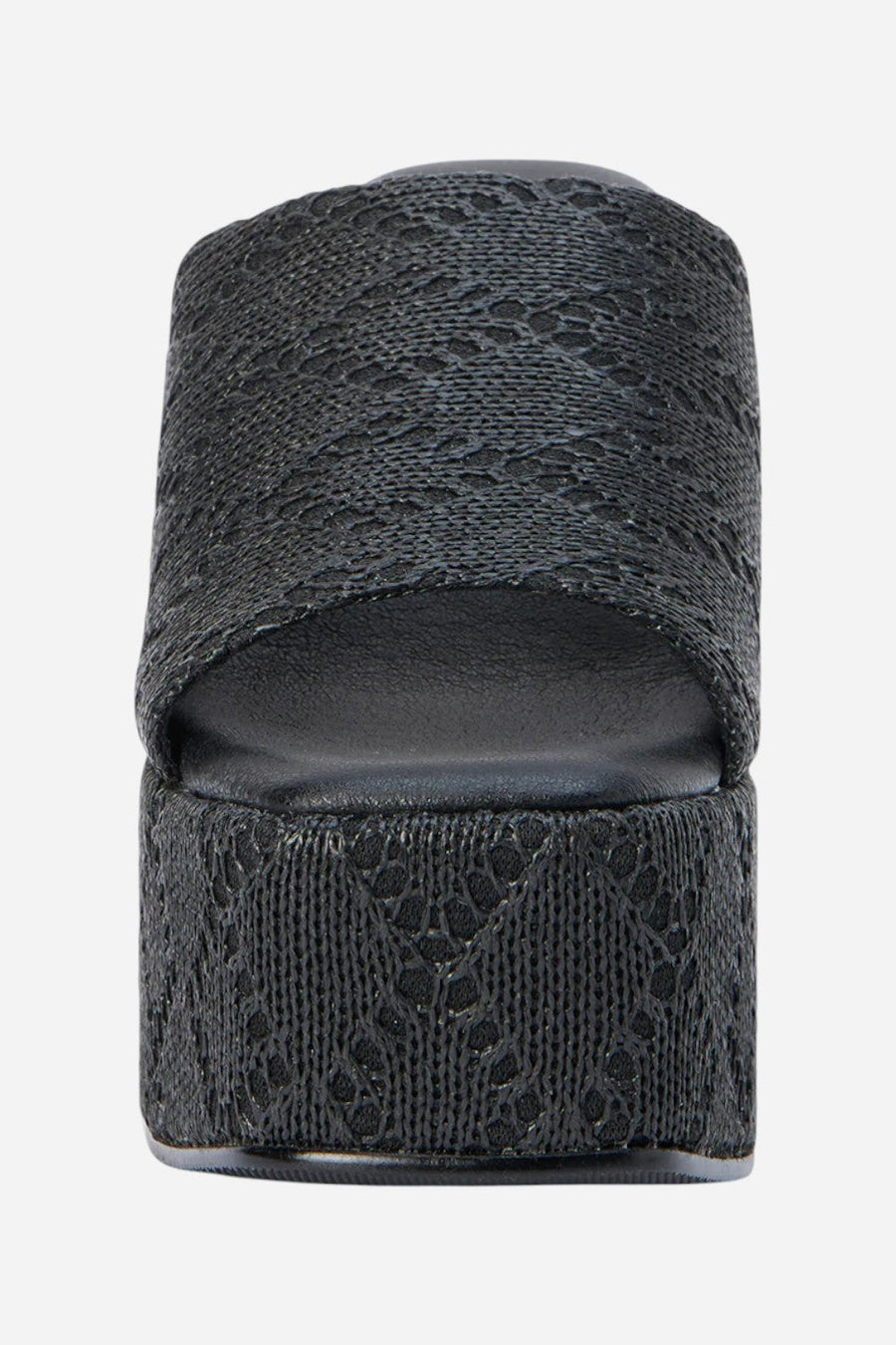 Matisse Como Platform Heel in Ebony – detail