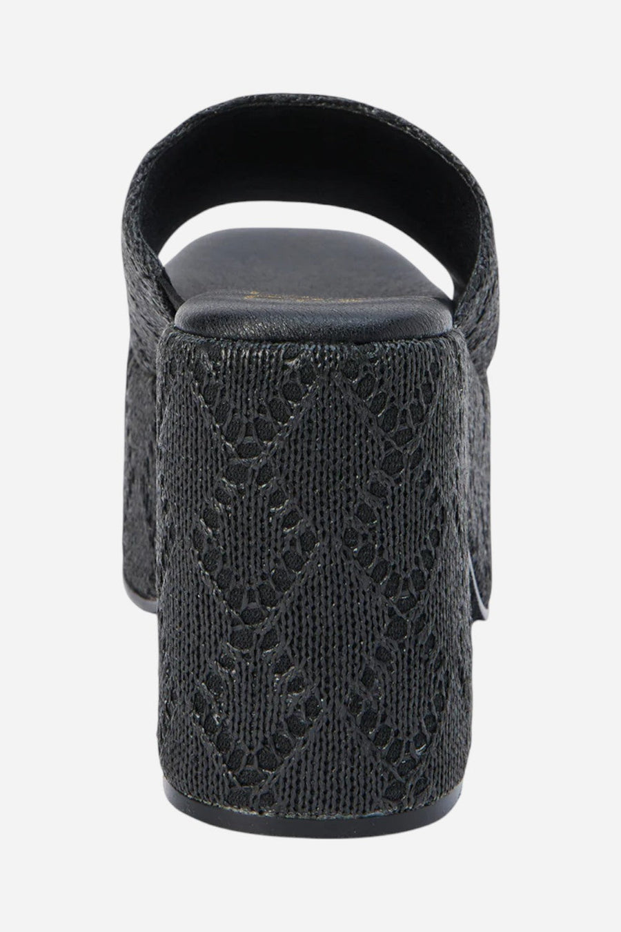 Matisse Como Platform Heel in Ebony – flat lay