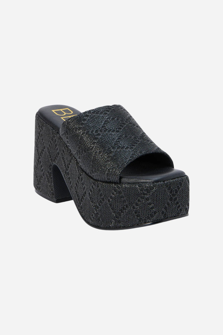 Matisse Como Platform Heel in Ebony – side view
