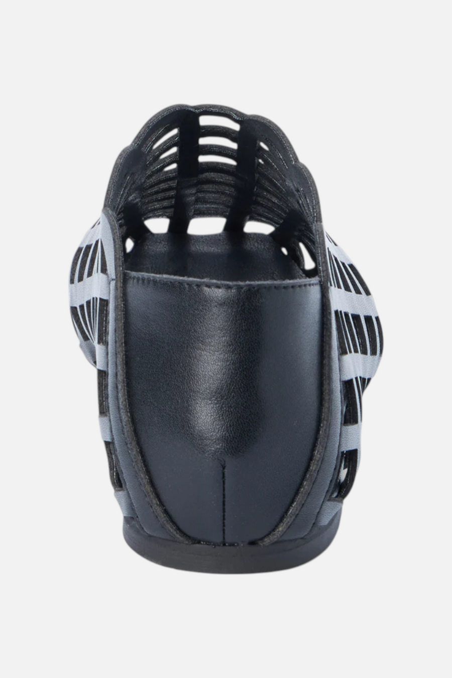 Matisse Cooper Woven Flat in Black – flat lay