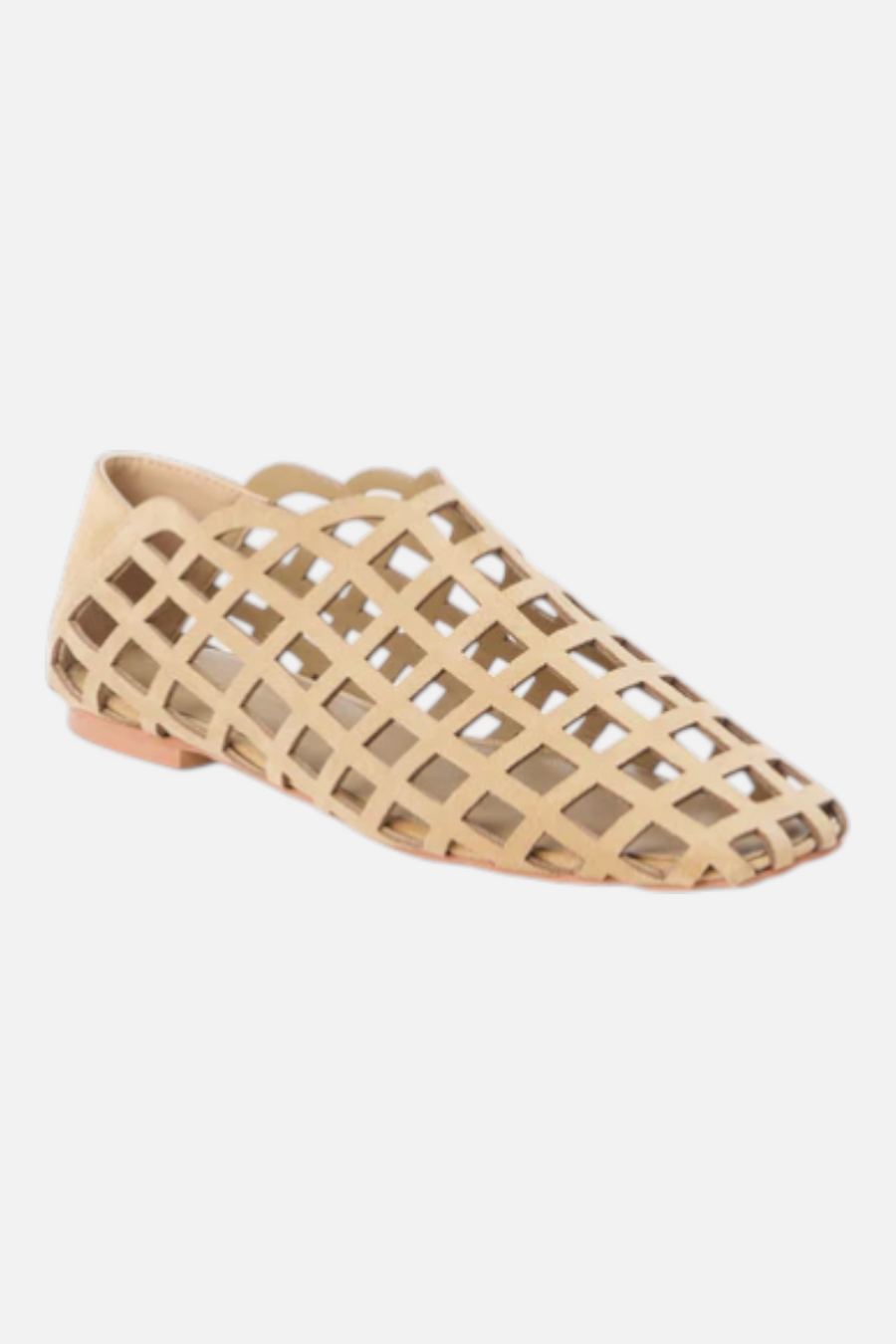 Matisse Cooper Woven Flat in Natural – back view