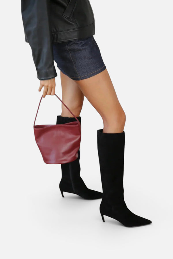 Matisse Elevate Knee-High Boot in Black Suede