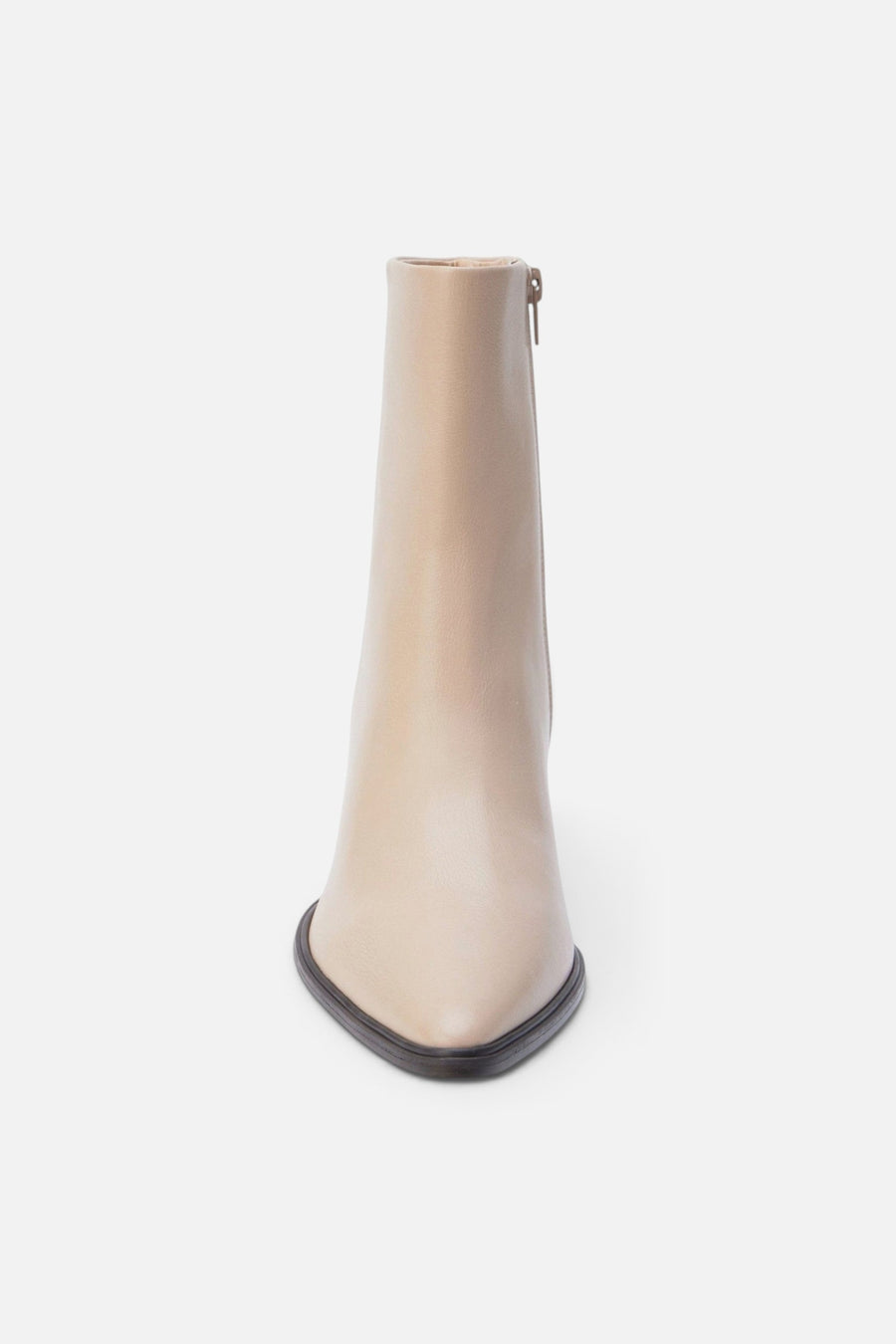 Matisse Gabbie Ankle Booties in Beige – side view