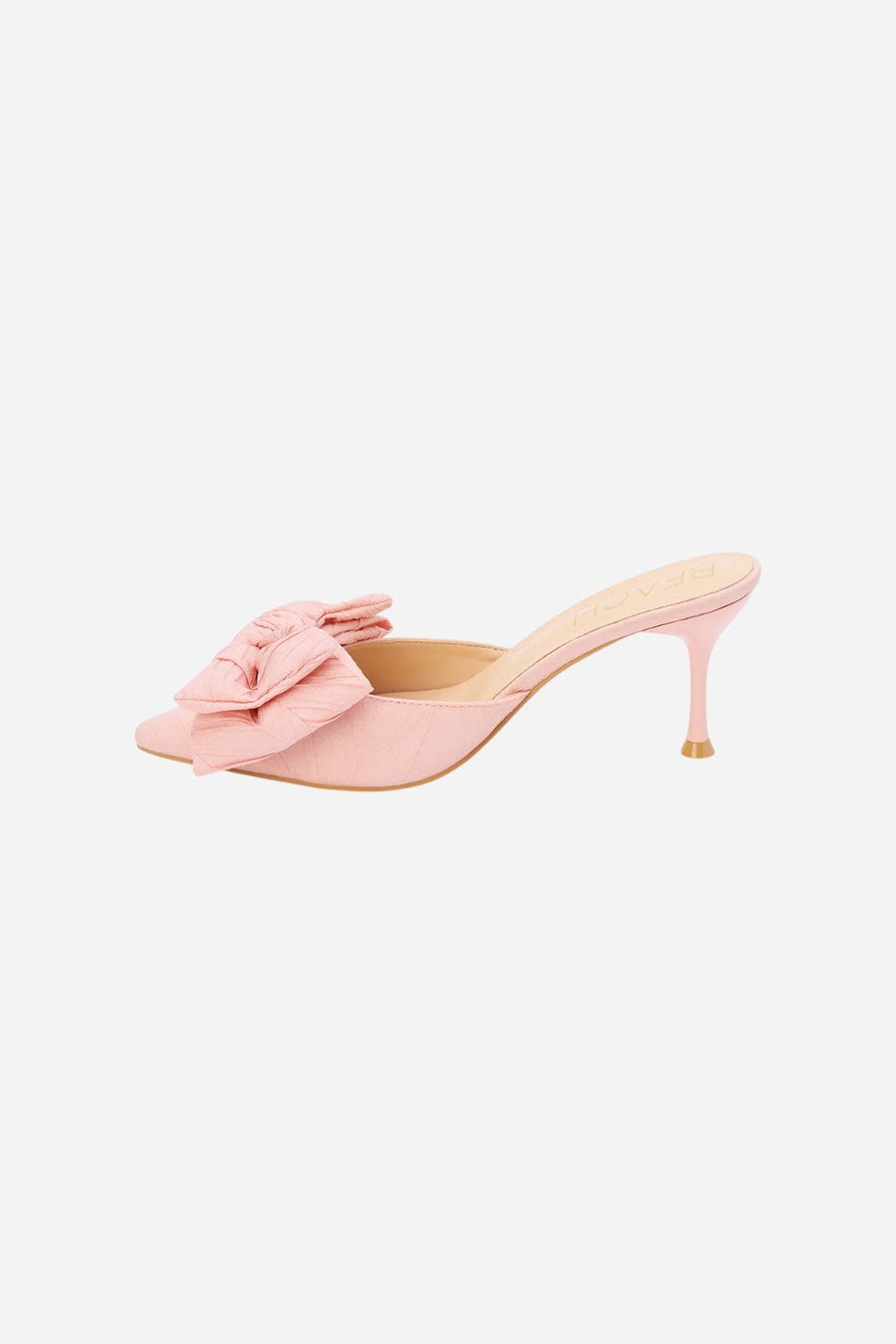 Matisse Goldie Heeled Mule in Pink – back view