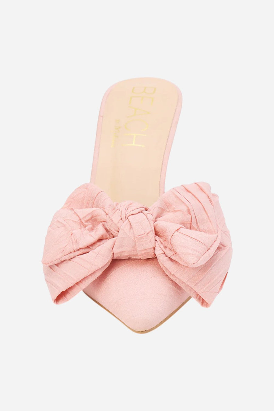 Matisse Goldie Heeled Mule in Pink – detail