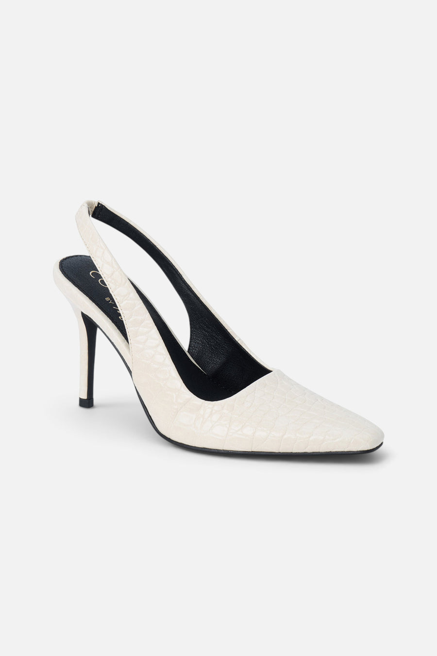 Matisse Jacob Slingback Heel in Bone Croc – alternate