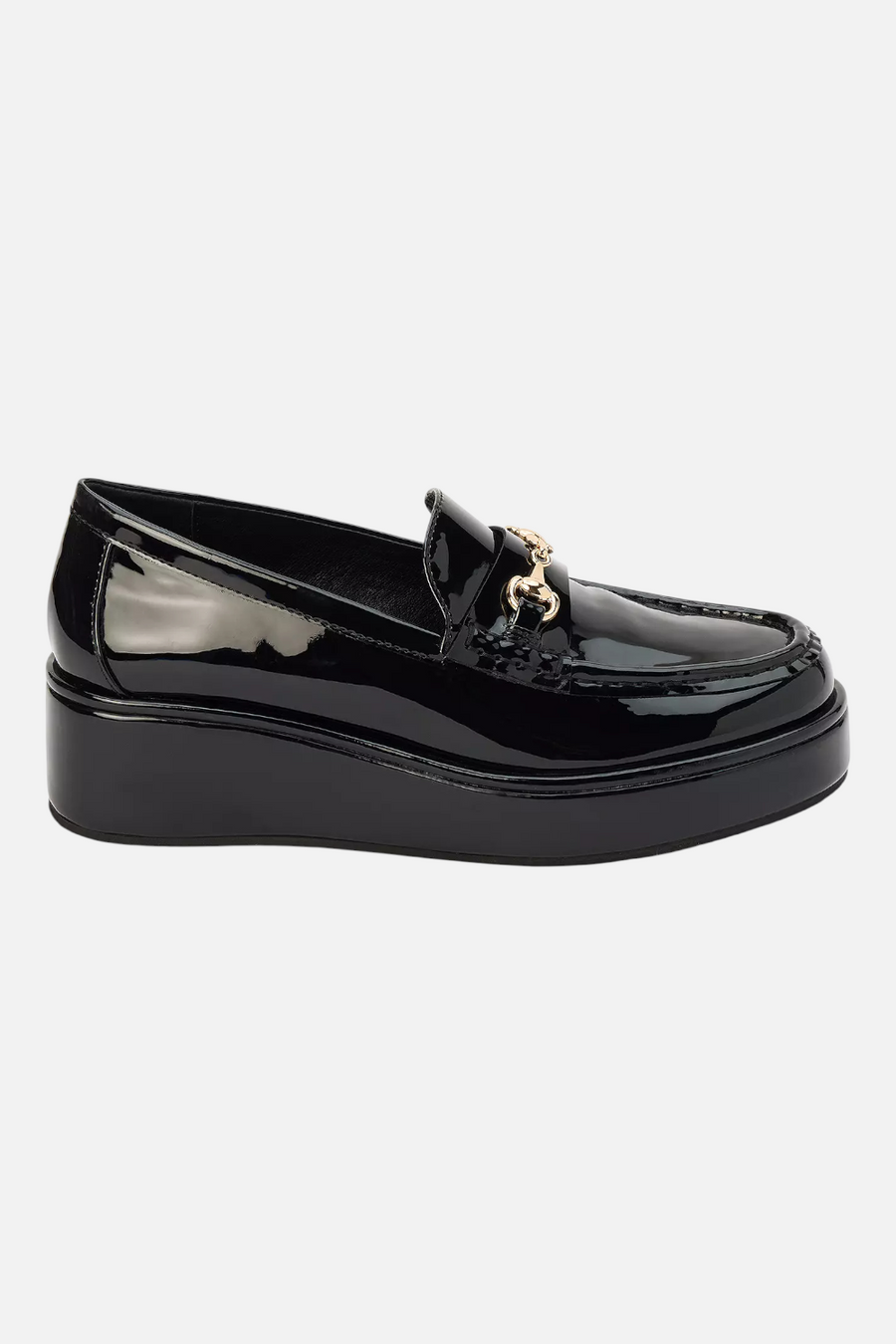 Matisse Kimbra Slip-On Loafer in Black Patent – back view