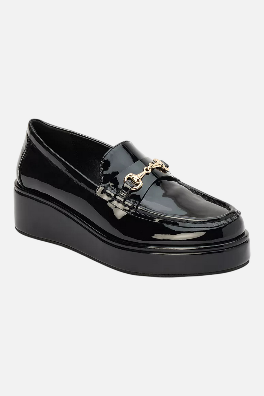 Matisse Kimbra Slip-On Loafer in Black Patent – front view