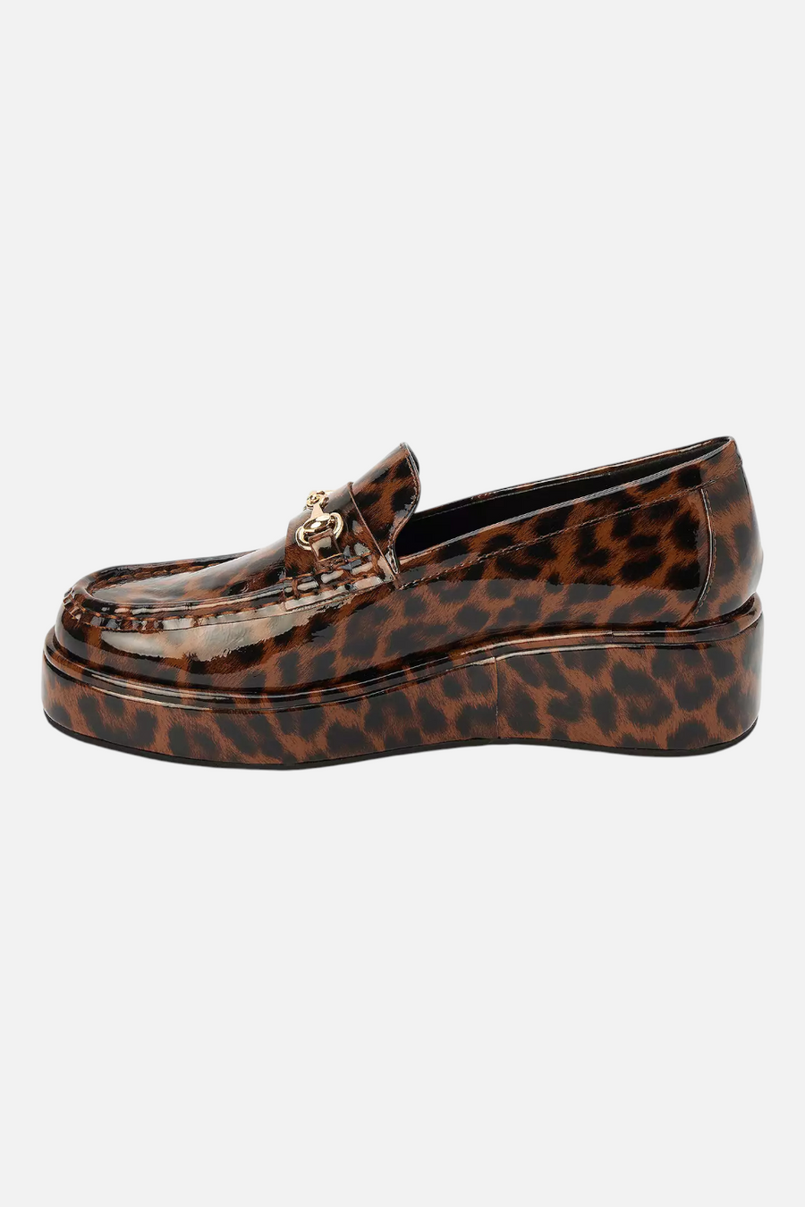 Matisse Kimbra Slip-On Loafer in Brown Leopard – back view