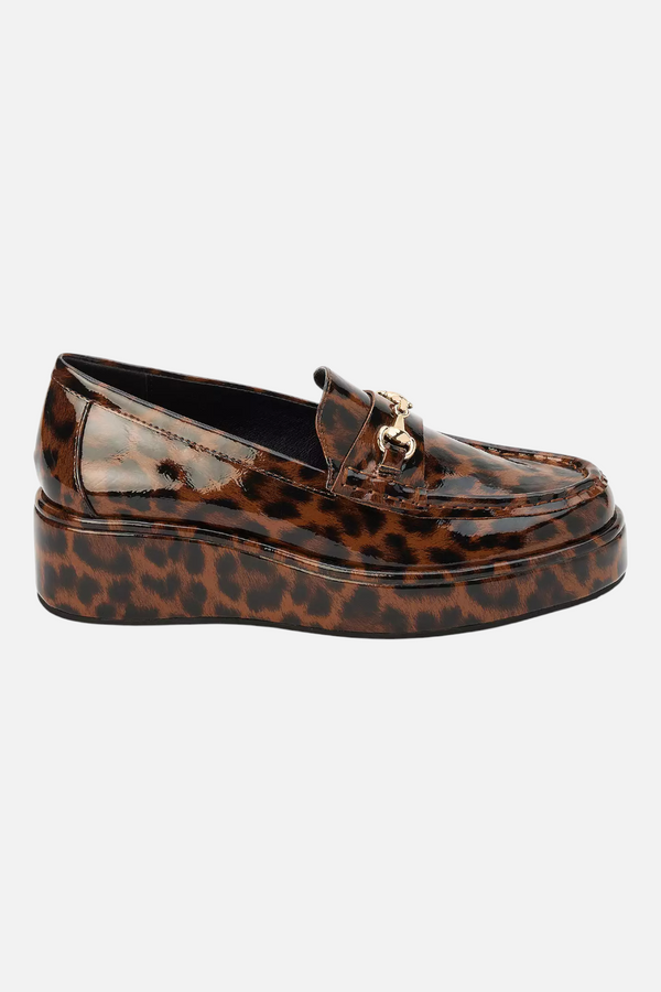 Matisse Kimbra Slip-On Loafer in Brown Leopard