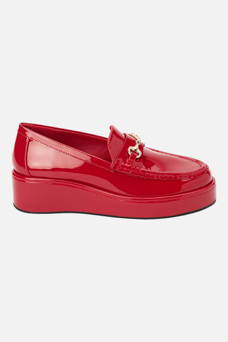 Matisse Kimbra Slip-On Loafer in Red Patent – back view