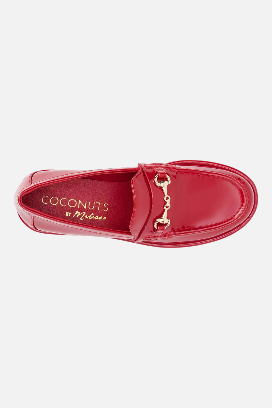 Matisse Kimbra Slip-On Loafer in Red Patent – detail