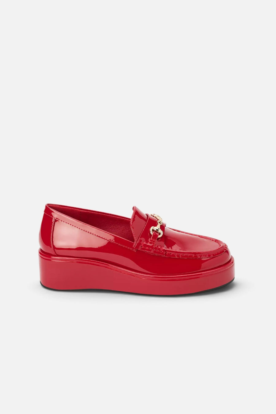Matisse Kimbra Slip-On Loafer in Red Patent – side view