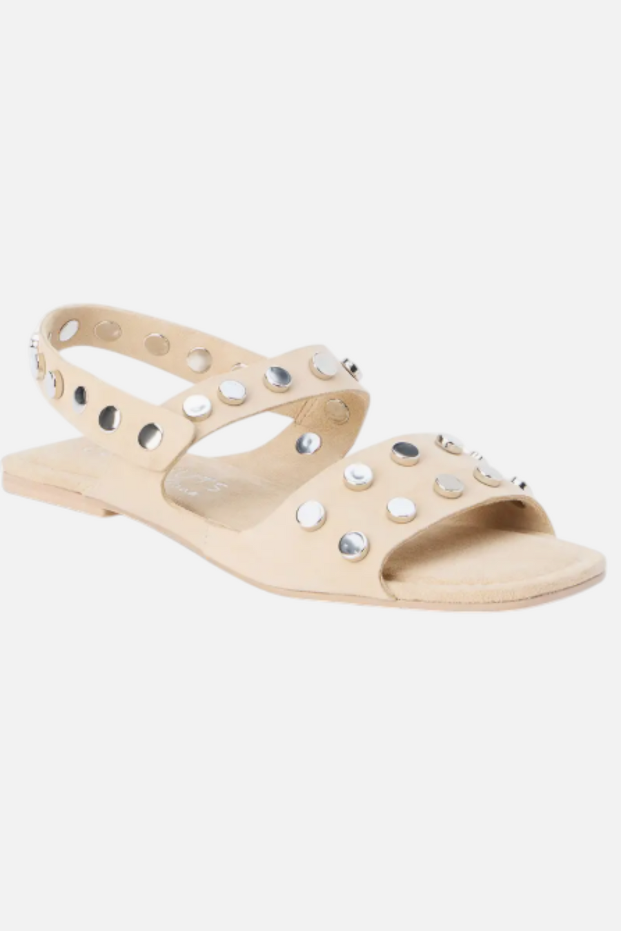 Matisse Kira Natural Strap Sandal in Natural Suede – back view