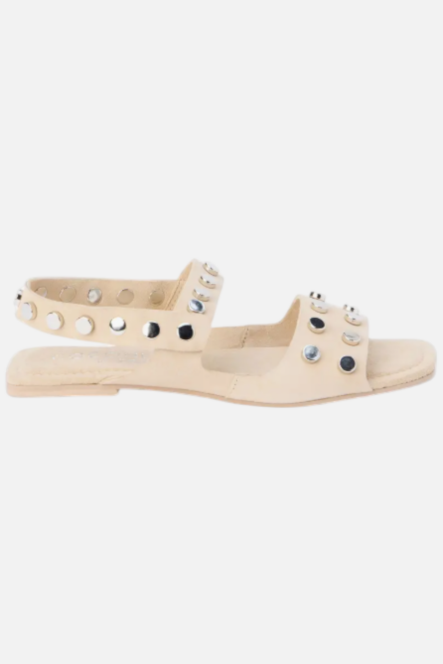 Matisse Kira Natural Strap Sandal in Natural Suede – front view