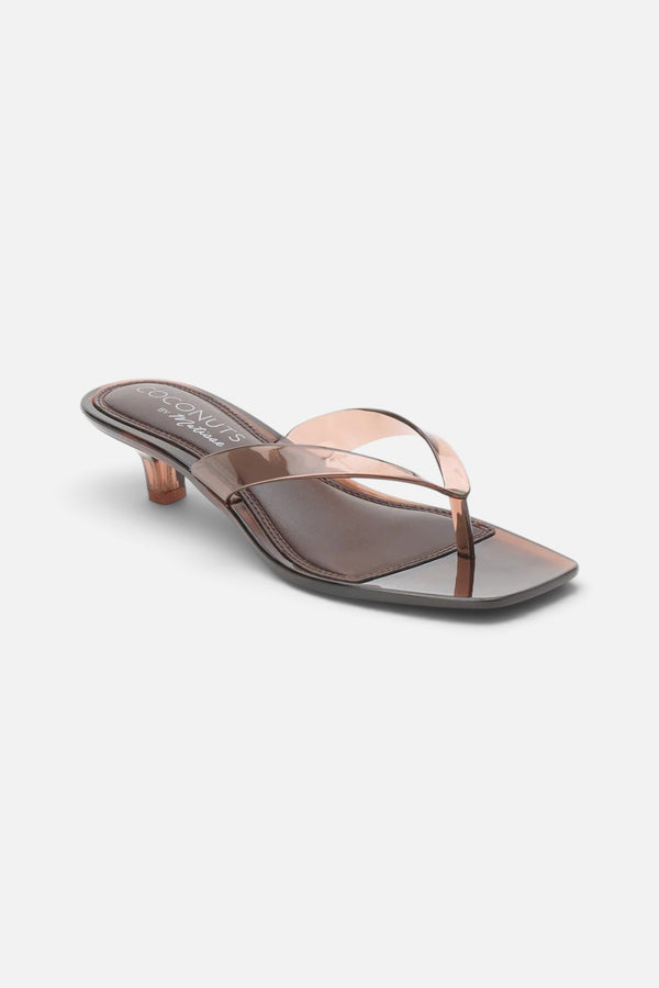 Matisse Margo Jelly Heeled Sandal in Brown
