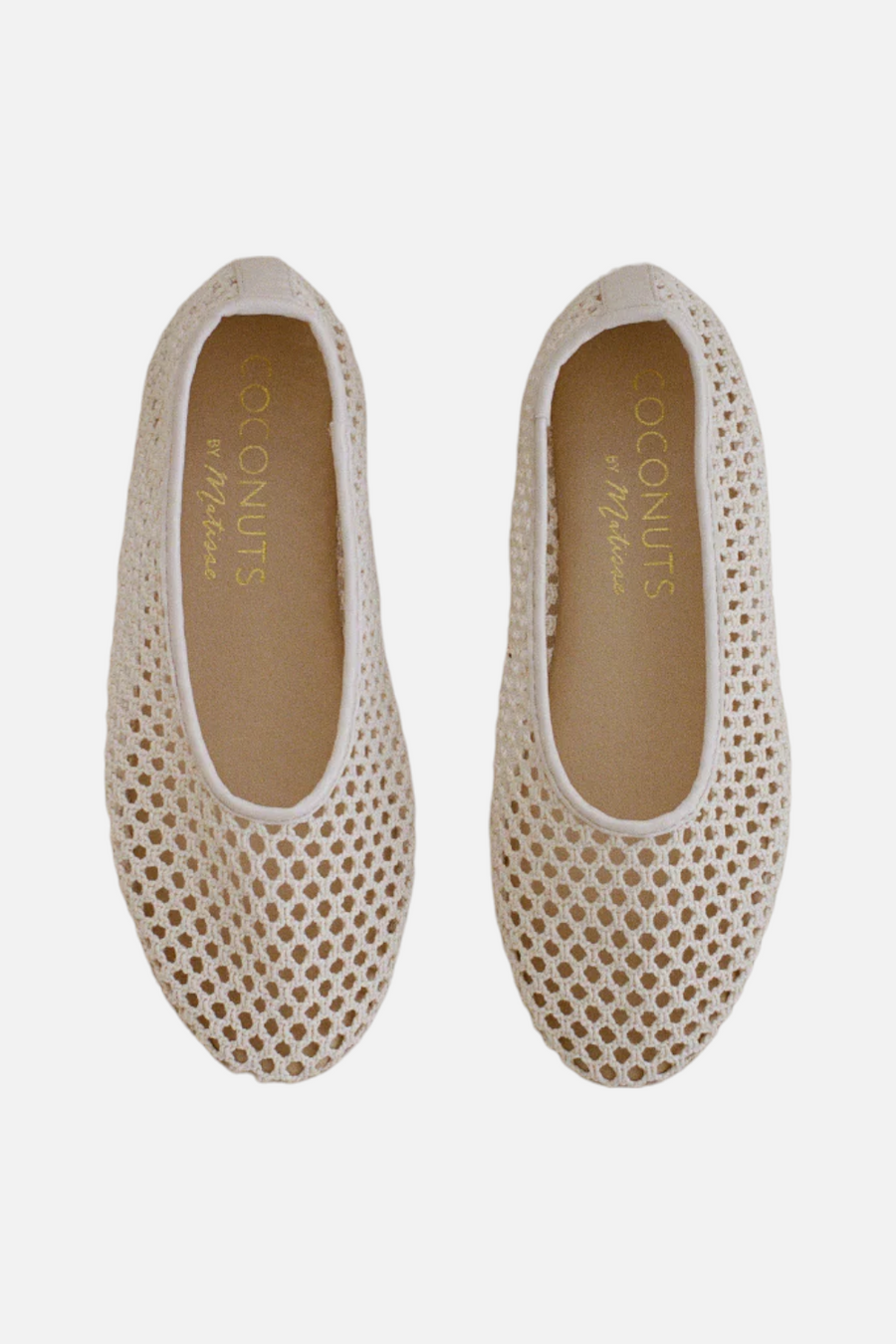 Matisse Marta Woven Flat in Ivory – detail