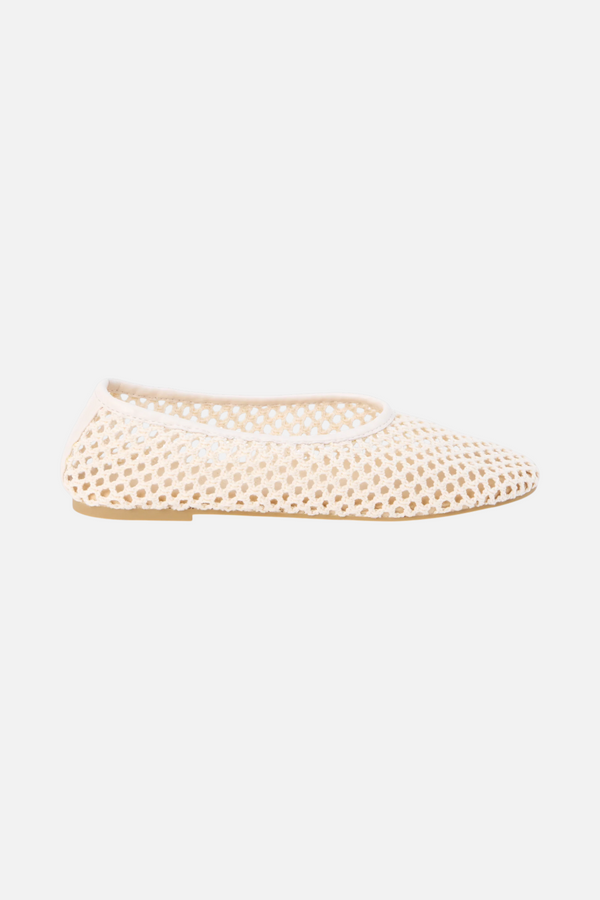 Matisse Marta Woven Flat in Ivory
