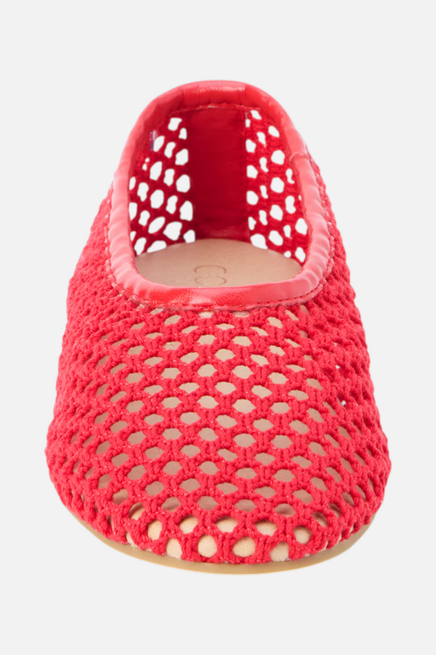 Matisse Marta Woven Flat in Red – detail