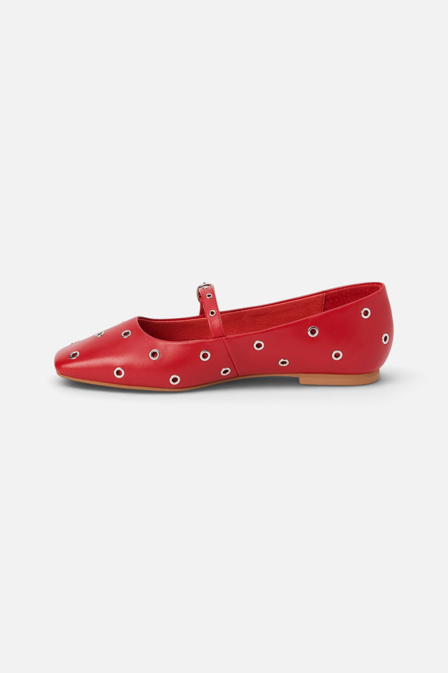 Matisse Mick Ballet Flat in Red – back view
